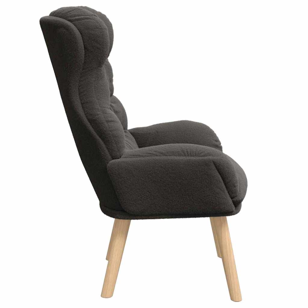 Sessel Dunkelgrau 69 x 74 x 93 cm Sherpa-Stoff