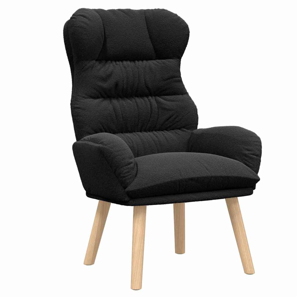 Sessel Schwarz 69 x 74 x 93 cm Sherpa-Stoff