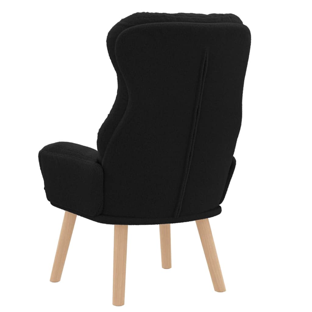 Sessel Schwarz 69 x 74 x 93 cm Sherpa-Stoff
