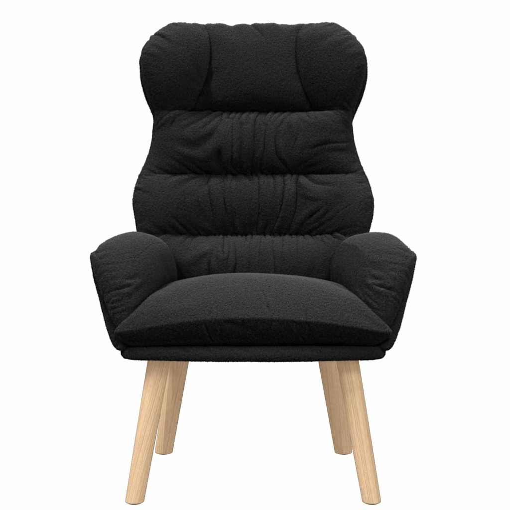 Sessel Schwarz 69 x 74 x 93 cm Sherpa-Stoff