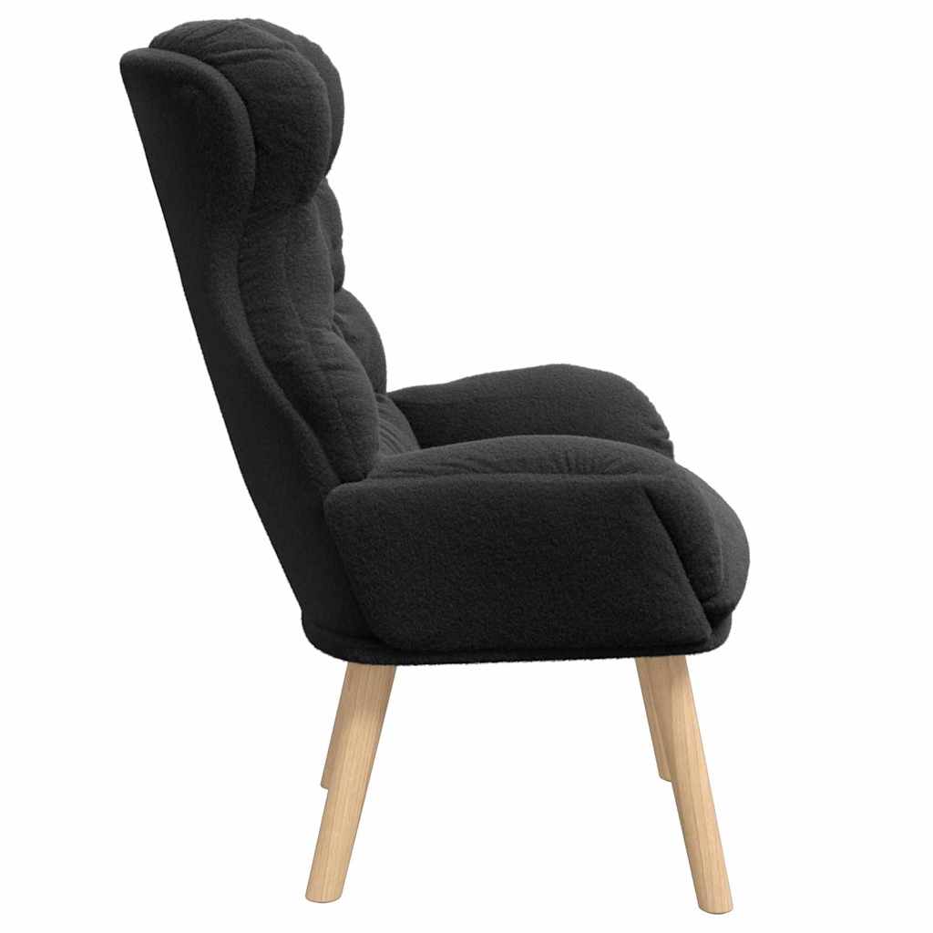 Sessel Schwarz 69 x 74 x 93 cm Sherpa-Stoff