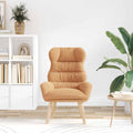 Sessel Beige 69 x 74 x 93 cm Sherpa-Stoff