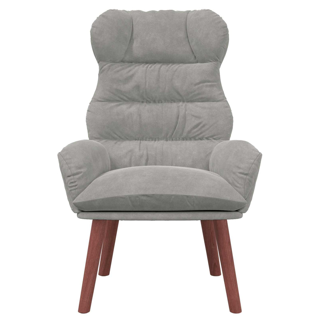 Sessel Hellgrau 69 x 74 x 93 cm Samt