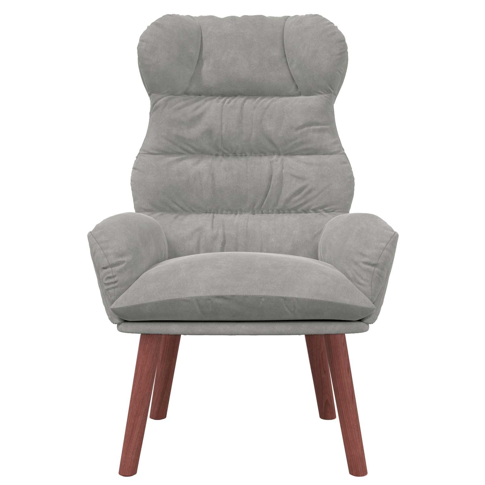 Sessel Hellgrau 69 x 74 x 93 cm Samt