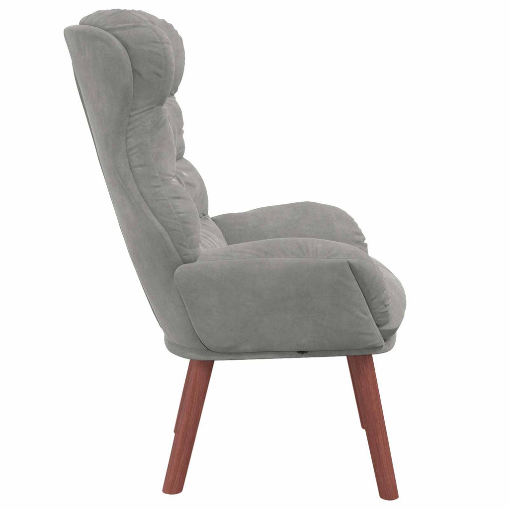Sessel Hellgrau 69 x 74 x 93 cm Samt