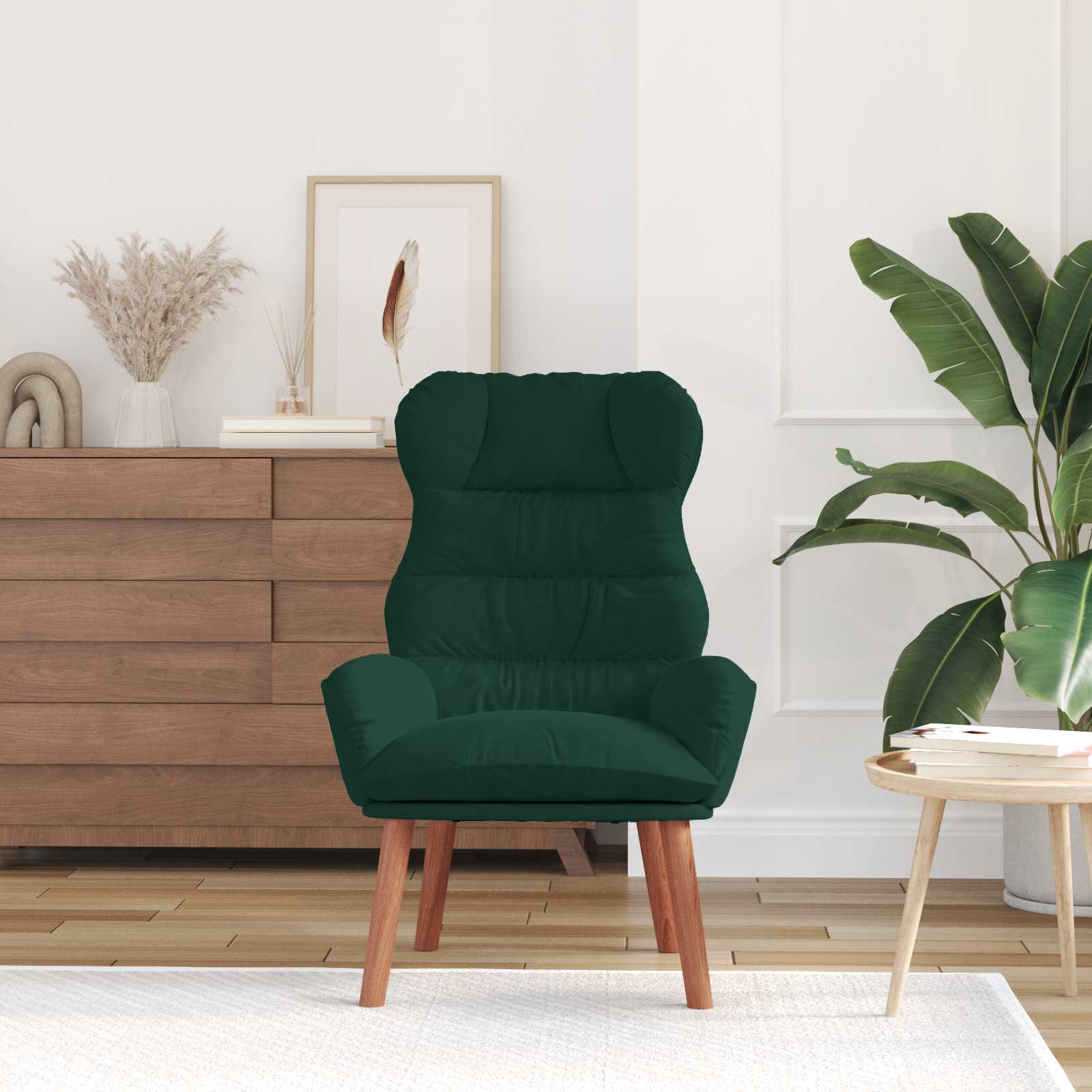 Sessel Dunkelgrün 69 x 74 x 93 cm Samt