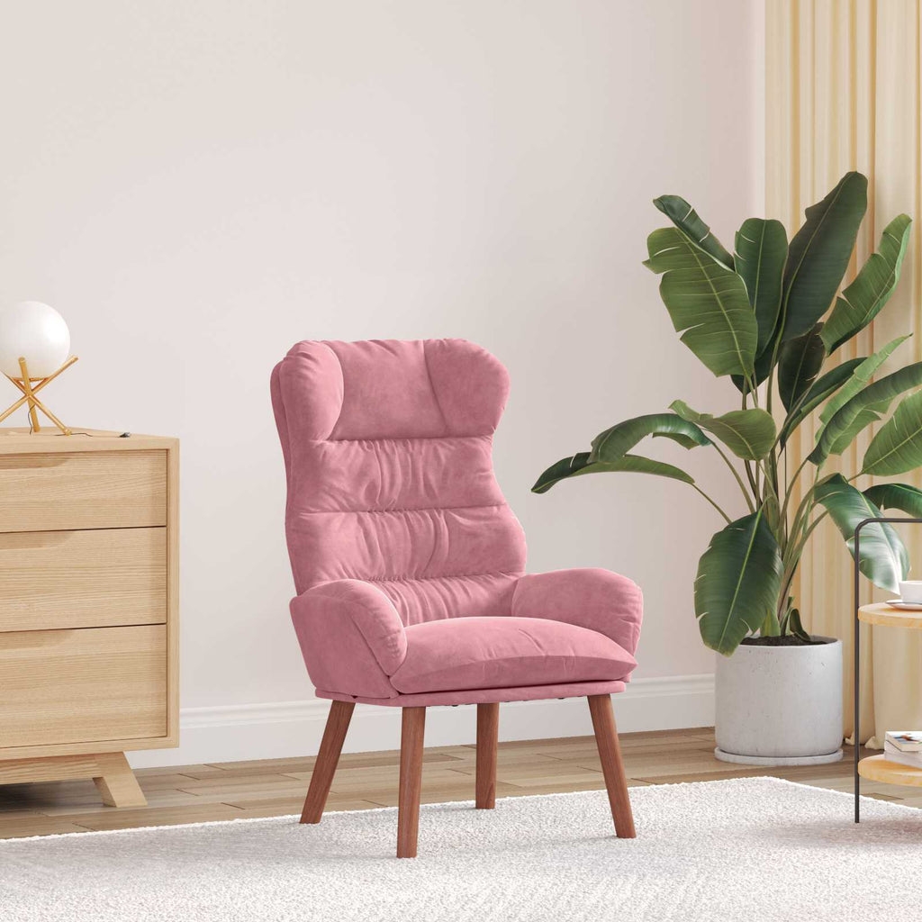 Sessel Rosa 69 x 74 x 93 cm Samt