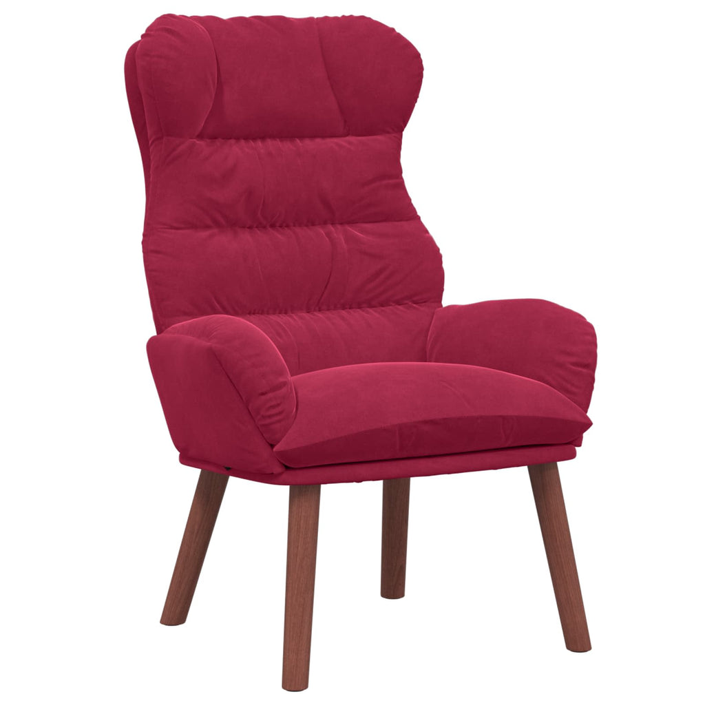 Sessel Weinrot 69 x 74 x 93 cm Samt