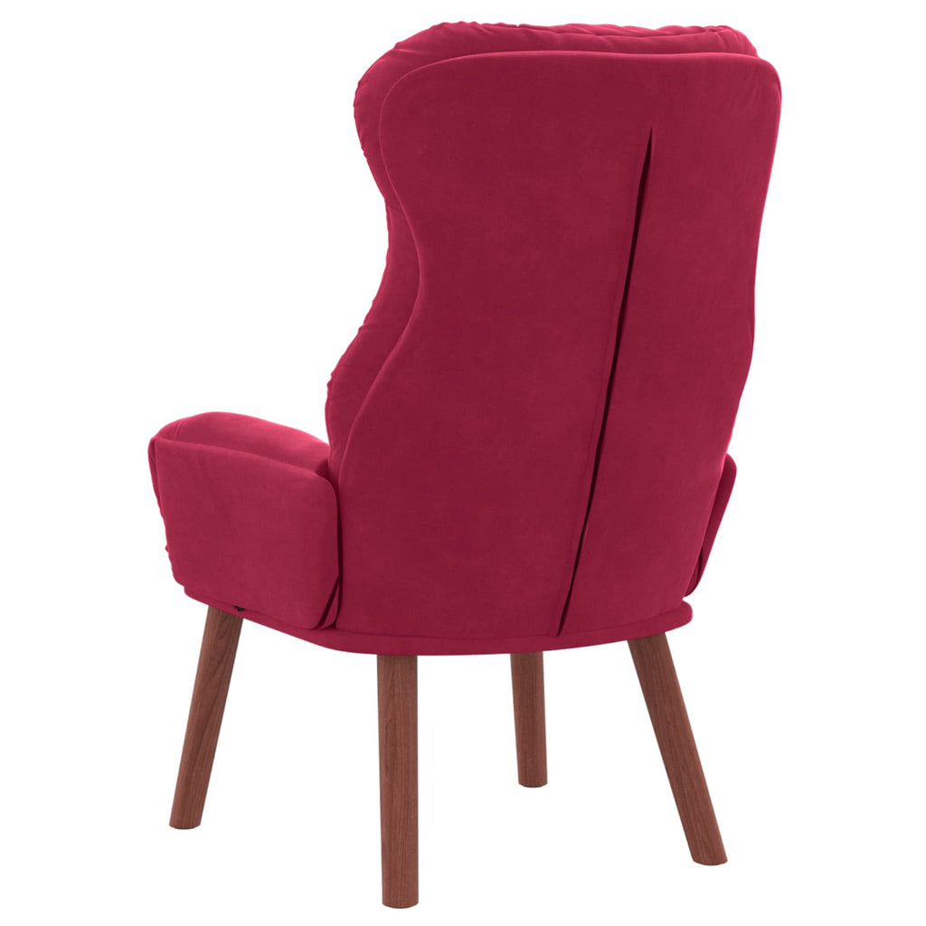 Sessel Weinrot 69 x 74 x 93 cm Samt