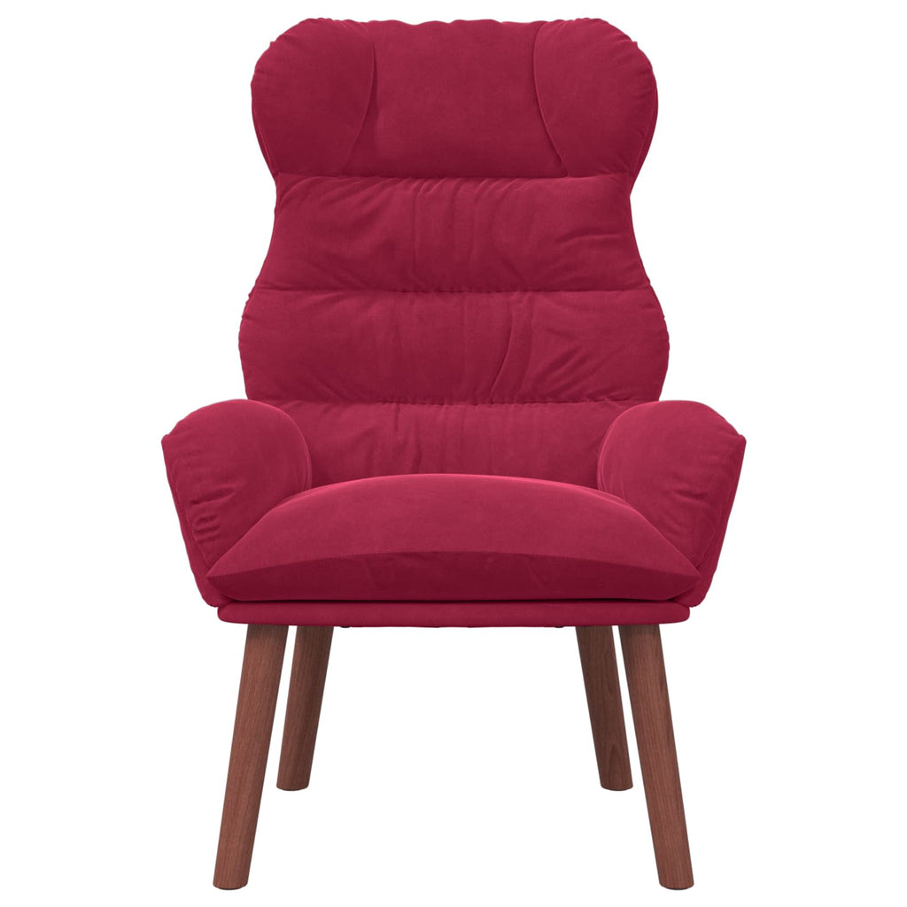 Sessel Weinrot 69 x 74 x 93 cm Samt