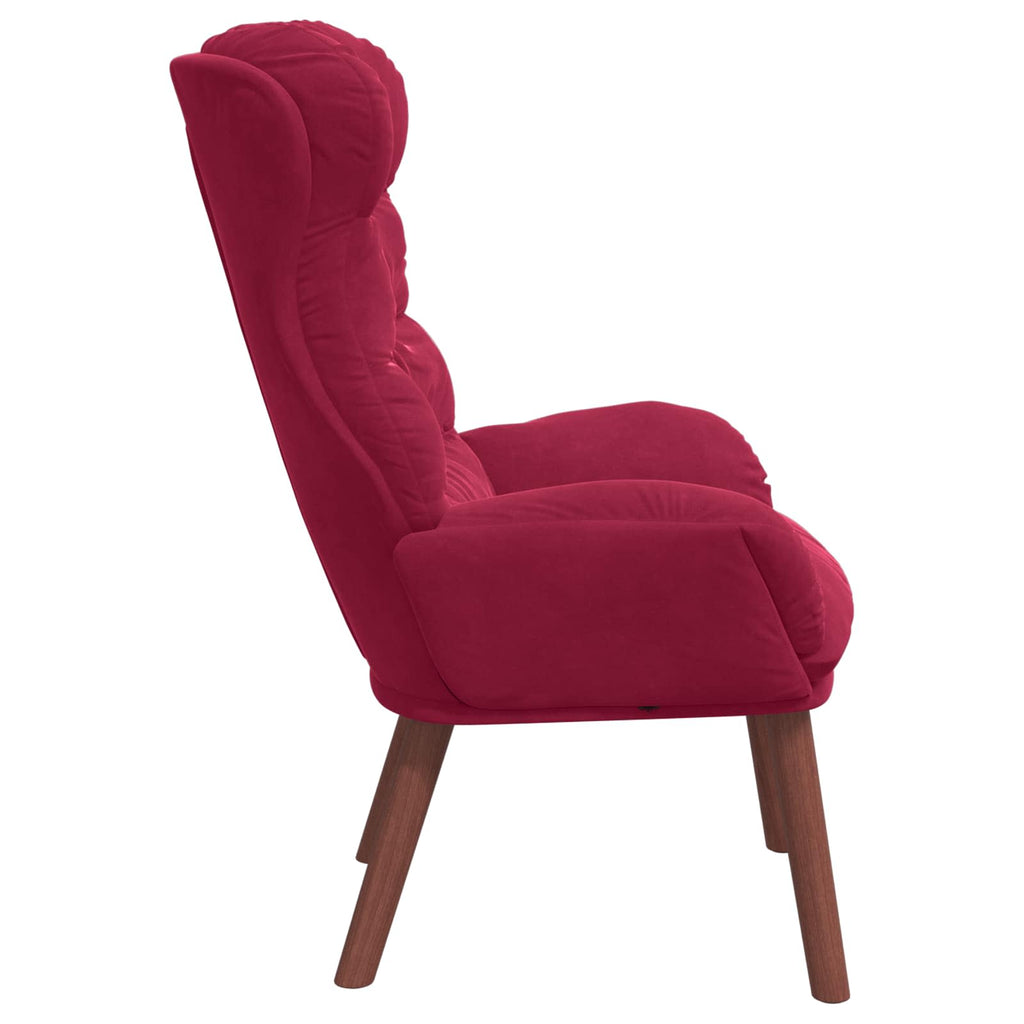 Sessel Weinrot 69 x 74 x 93 cm Samt