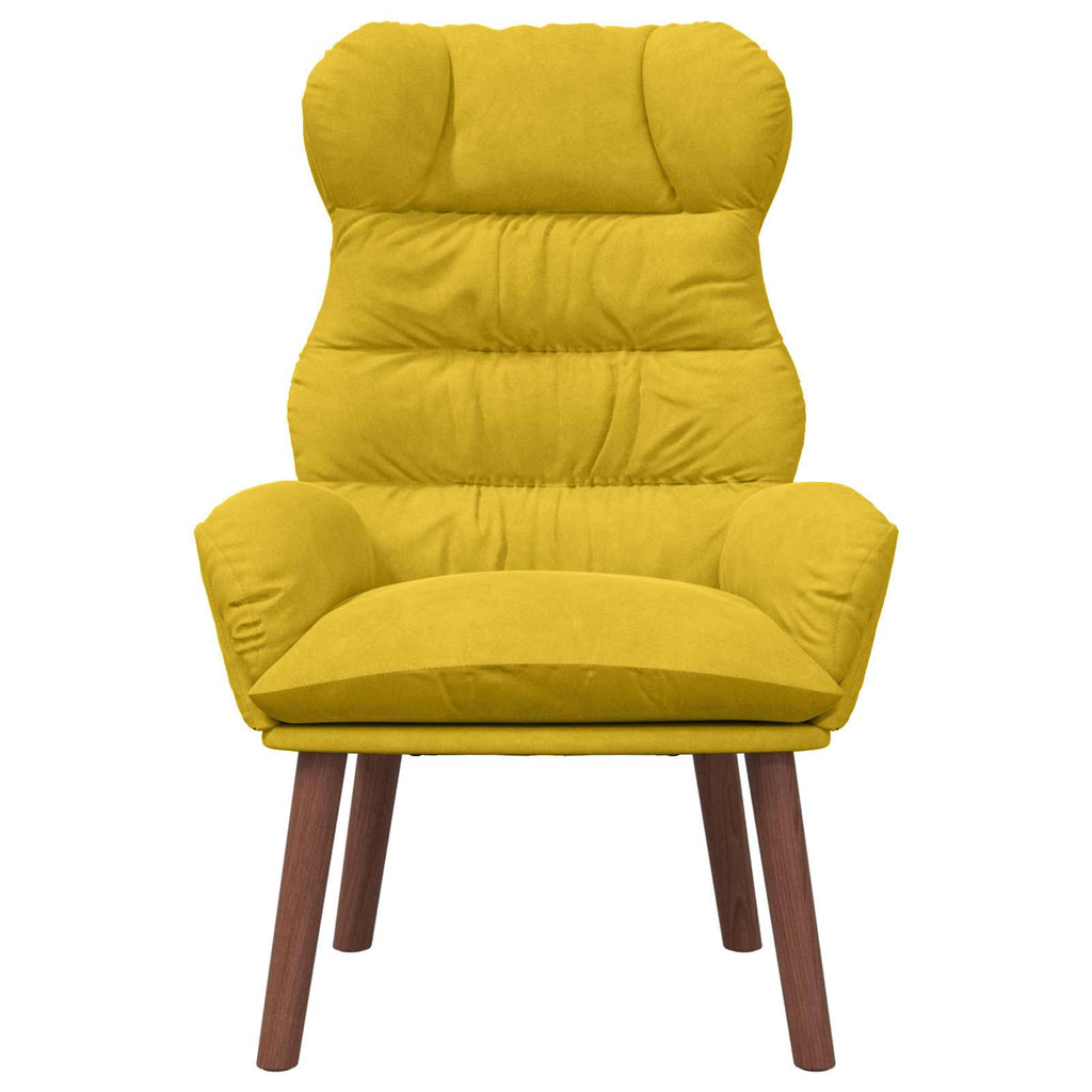Sessel Gelb 69 x 74 x 93 cm Samt