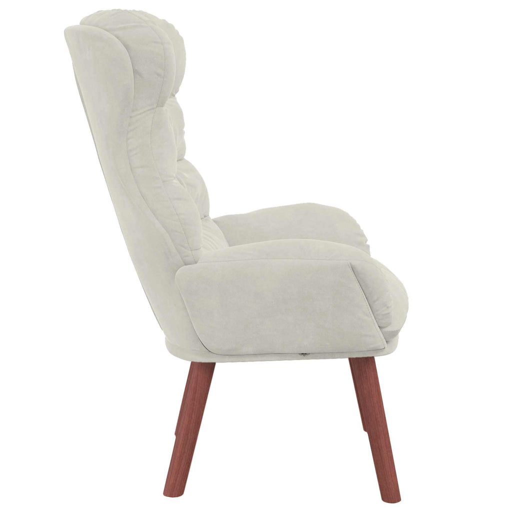Sessel Creme 69 x 74 x 93 cm Samt