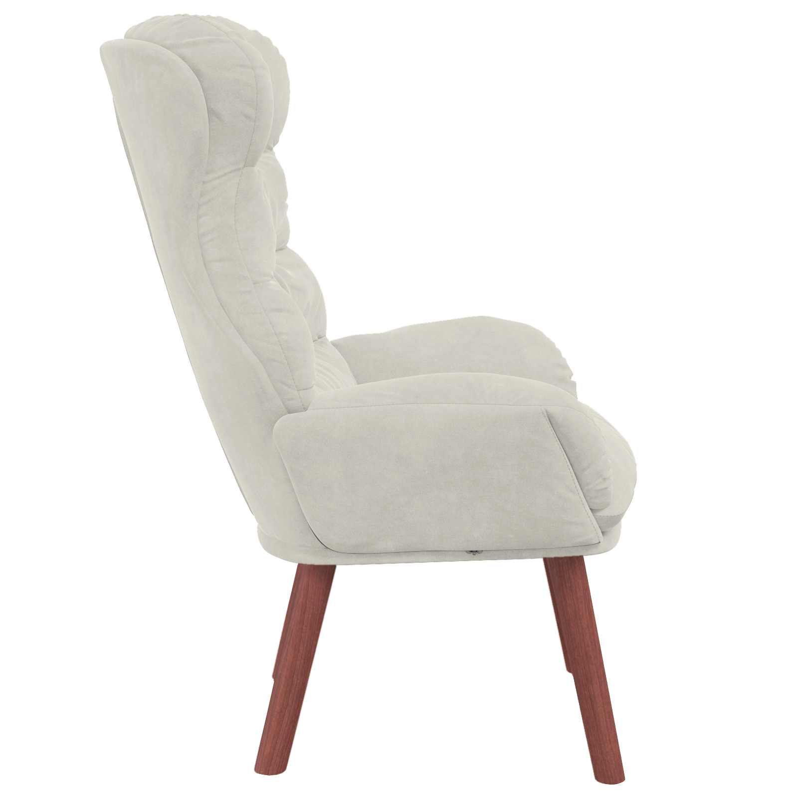 Sessel Creme 69 x 74 x 93 cm Samt