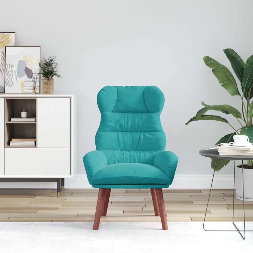 Sessel Türkis 69 x 74 x 93 cm Samt