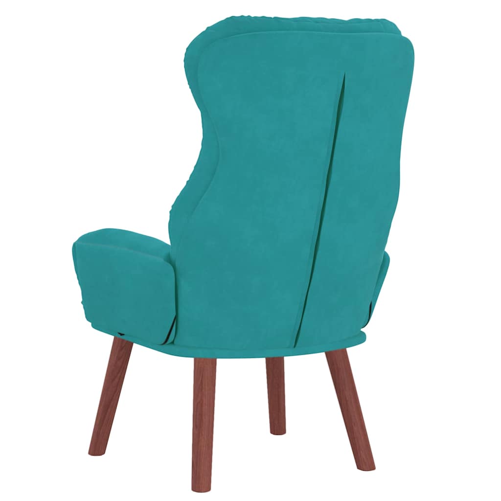 Sessel Türkis 69 x 74 x 93 cm Samt