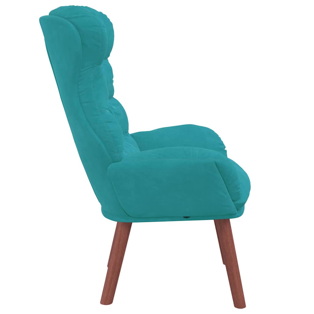 Sessel Türkis 69 x 74 x 93 cm Samt