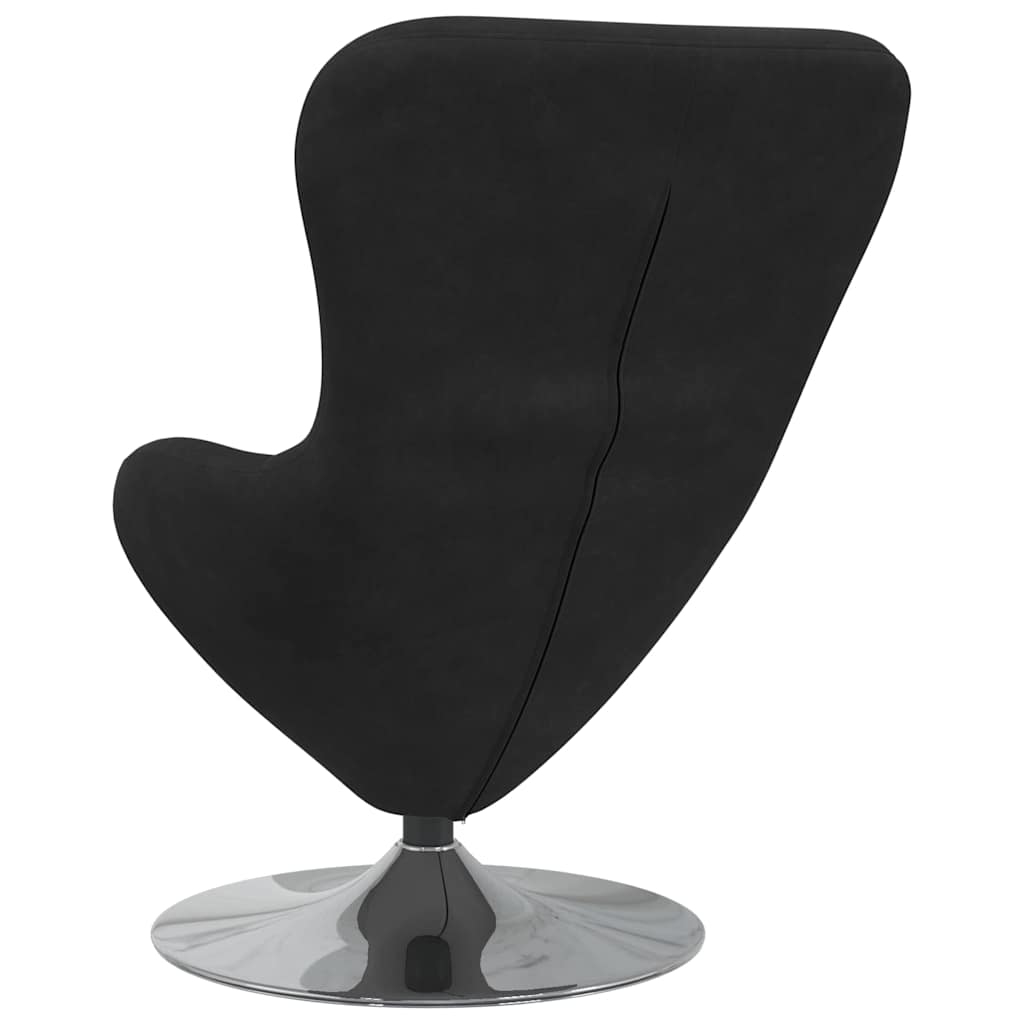 Eiersessel Schwarz Samt