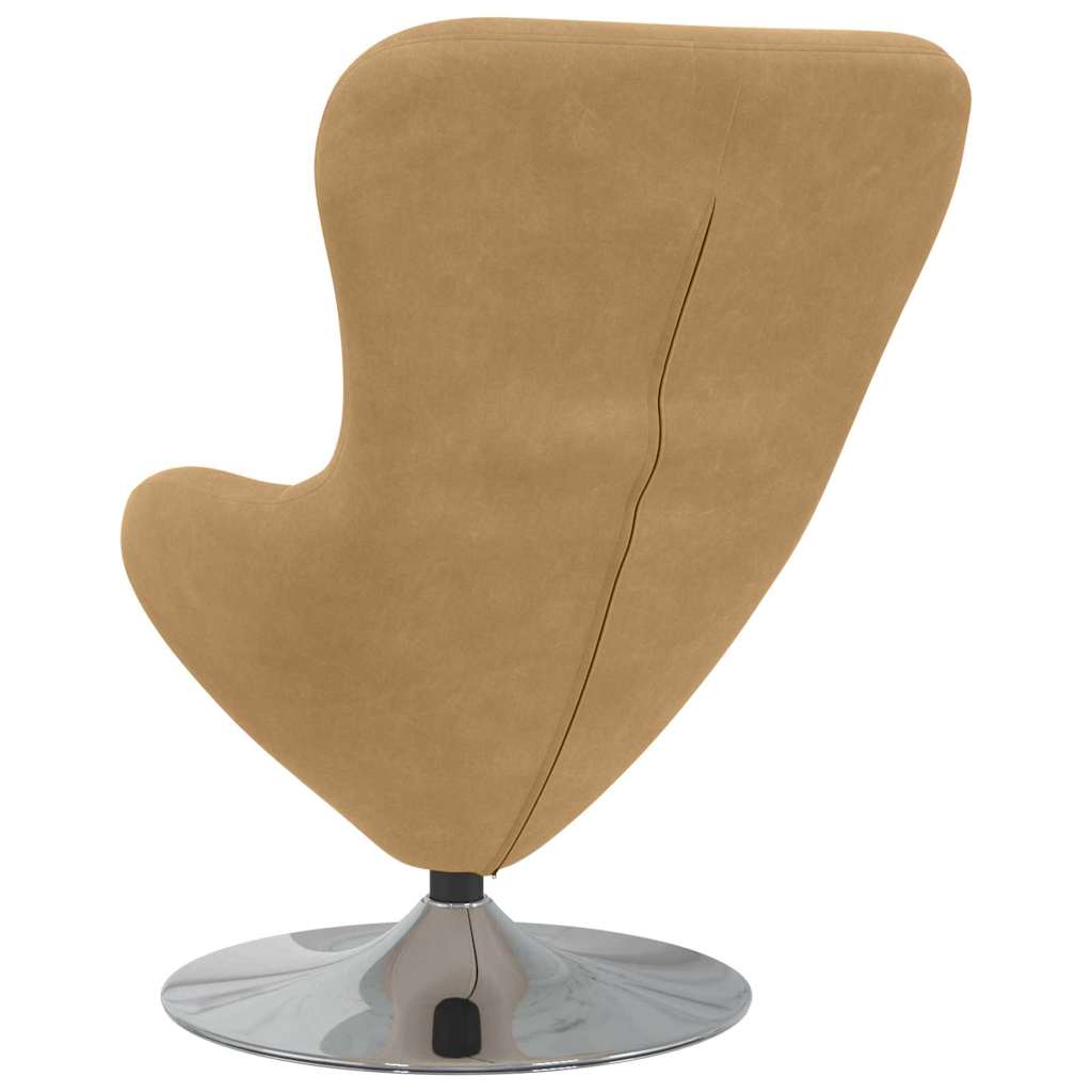 Eiersessel Braun Samt
