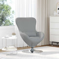 Eiersessel Hellgrau 63 x 73 x 90 cm Stoff
