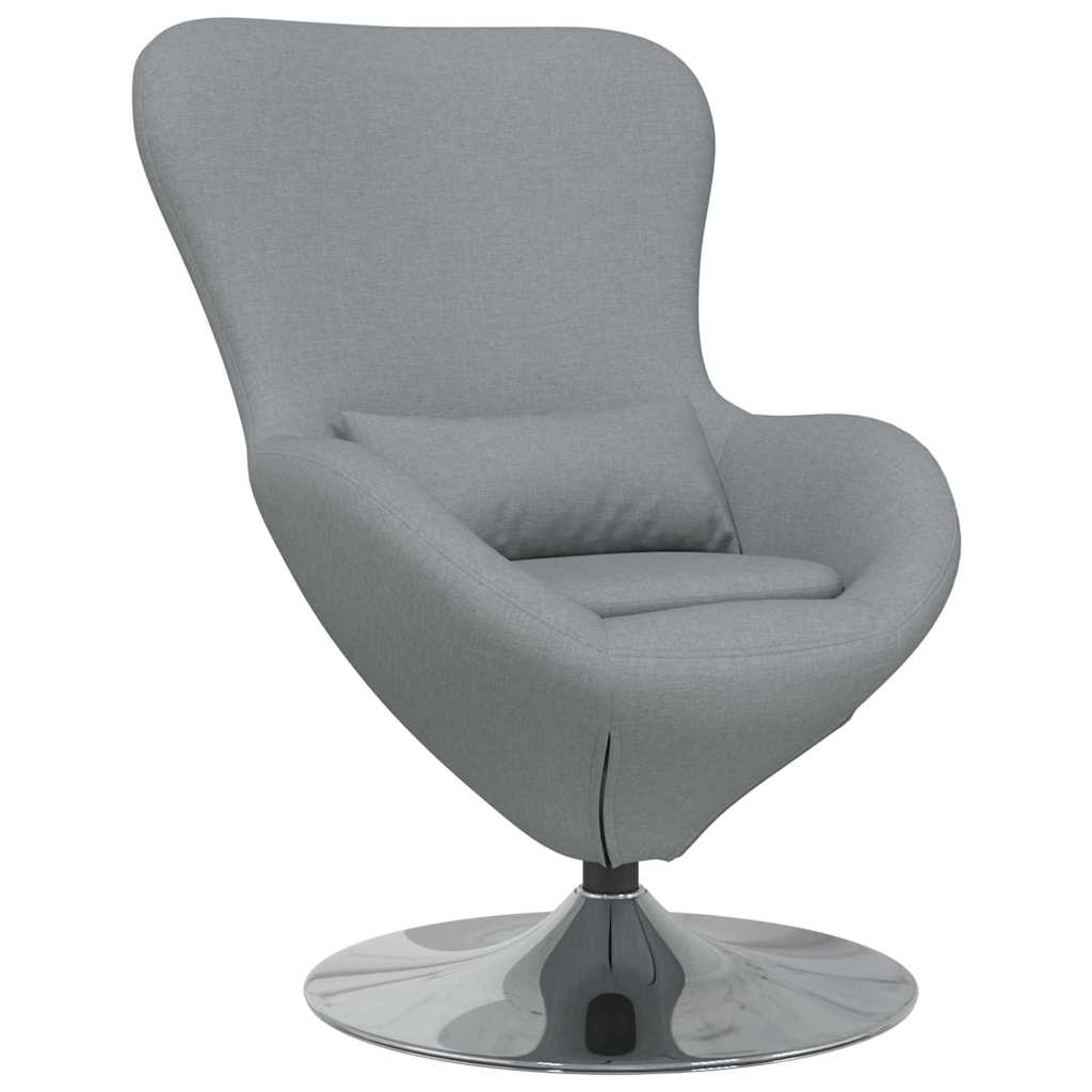 Eiersessel Hellgrau 63 x 73 x 90 cm Stoff