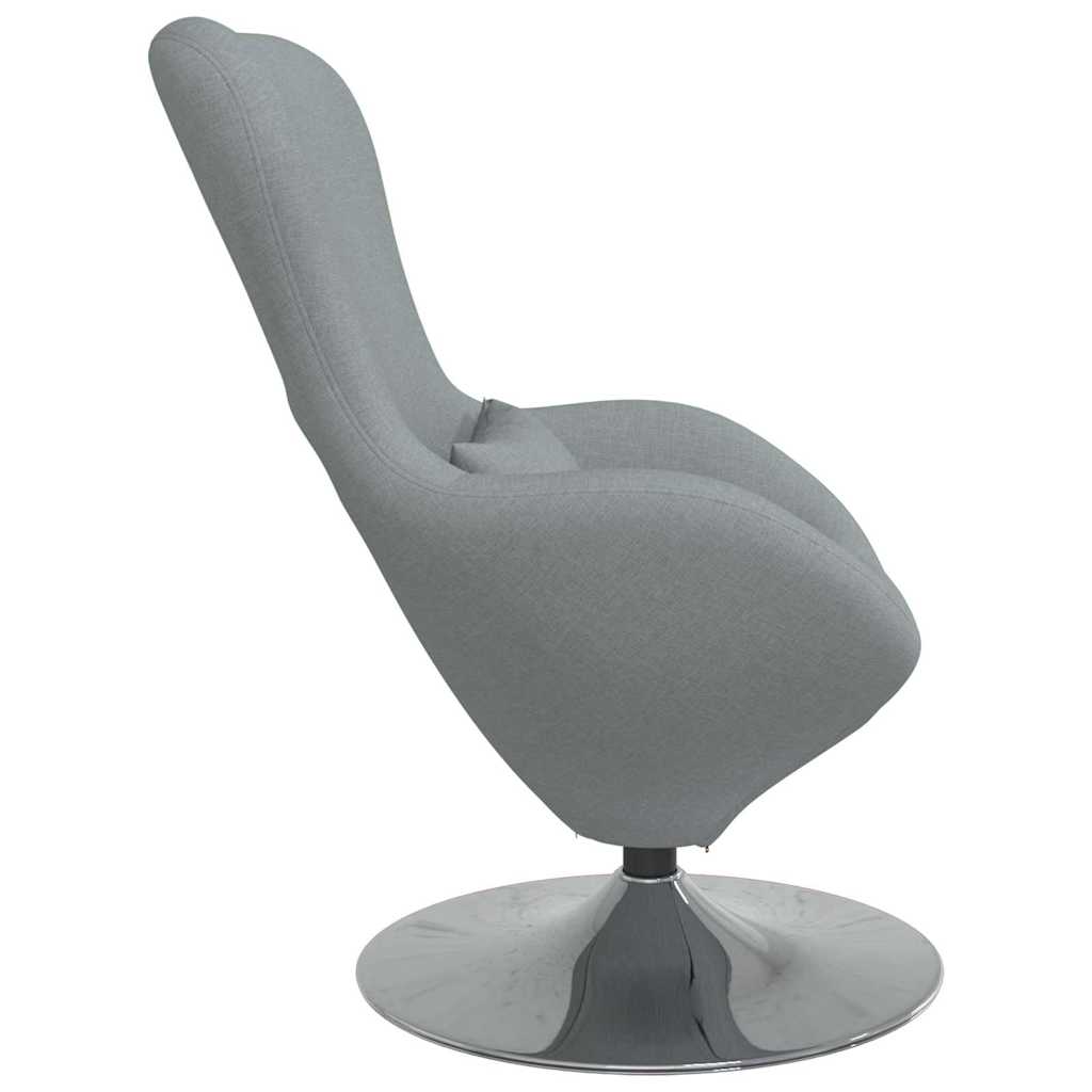 Eiersessel Hellgrau 63 x 73 x 90 cm Stoff