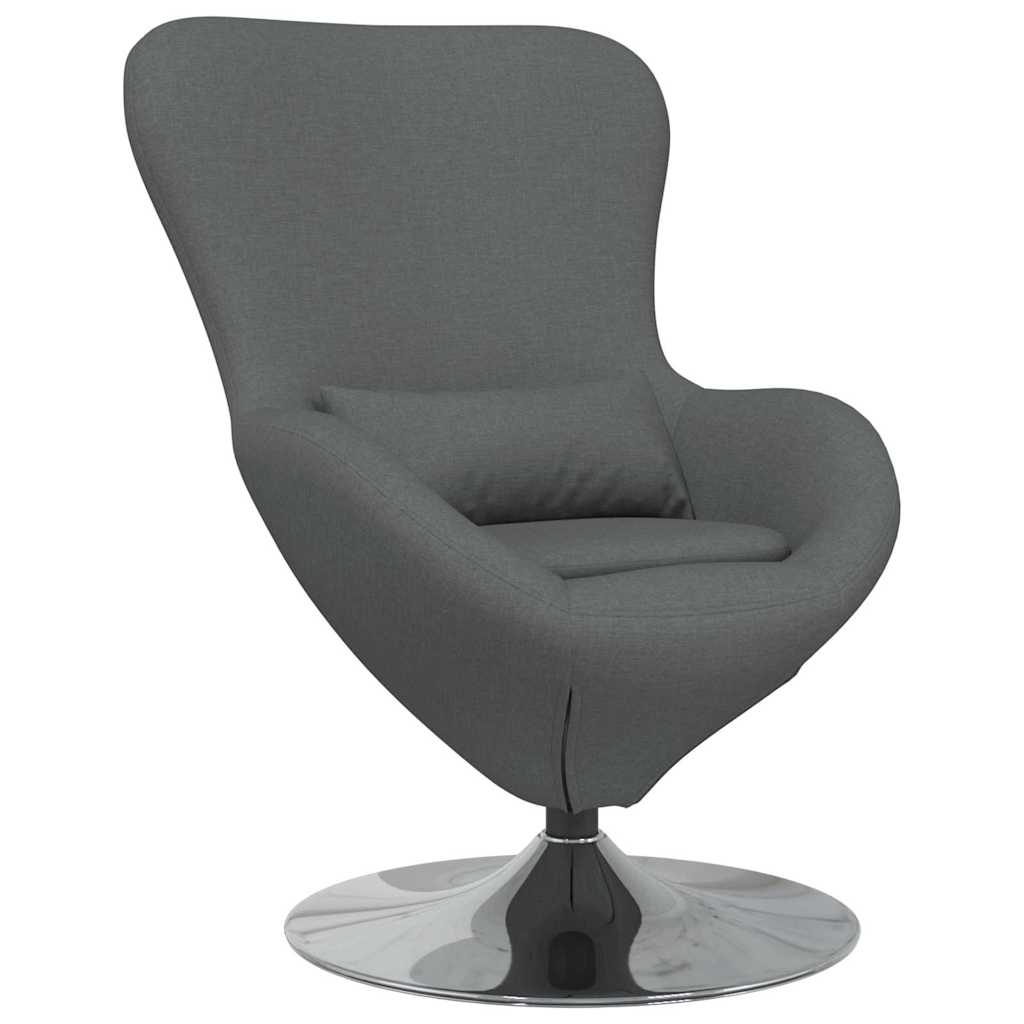 Eiersessel Dunkelgrau 63 x 73 x 90 cm Stoff