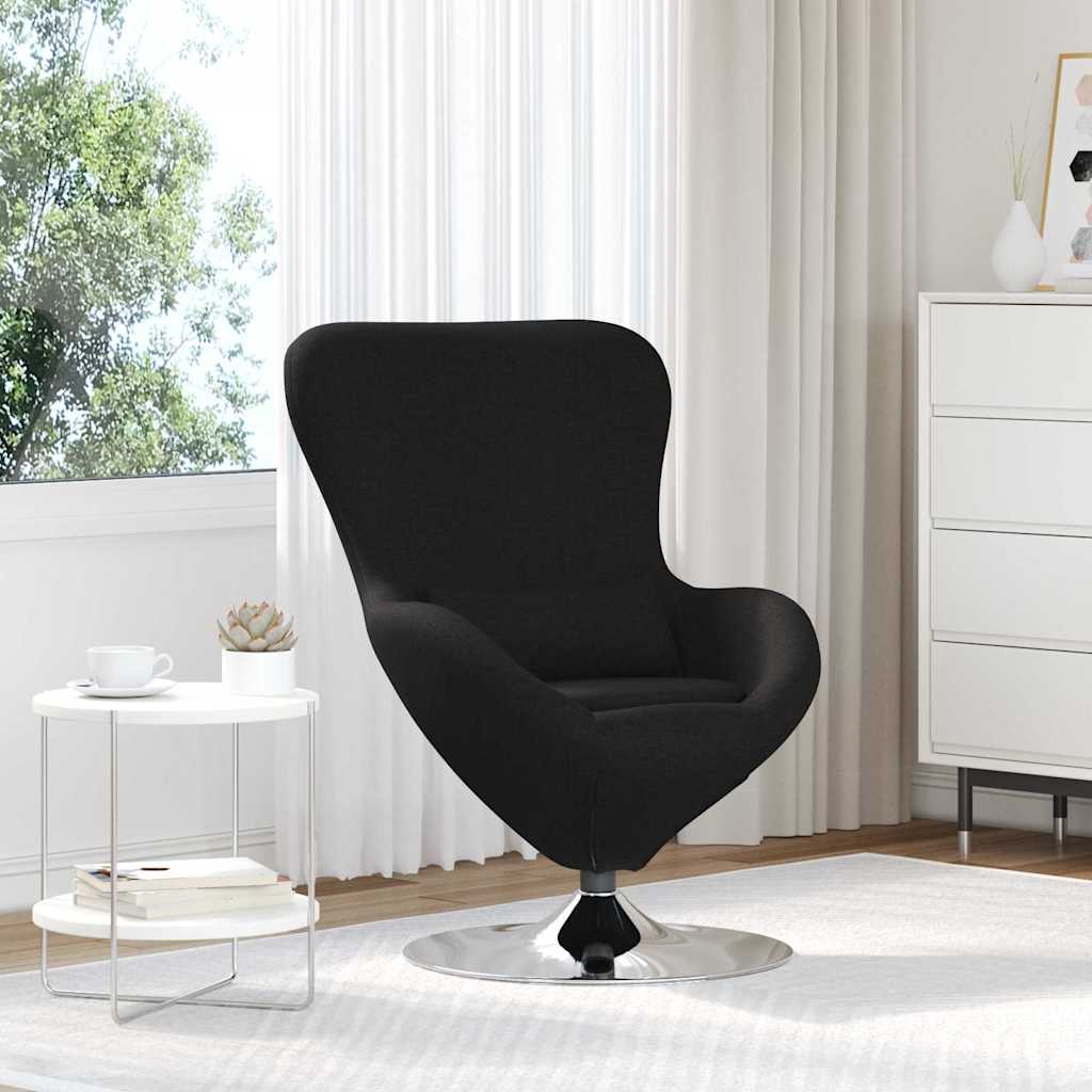 Eiersessel Schwarz 63 x 73 x 90 cm Stoff