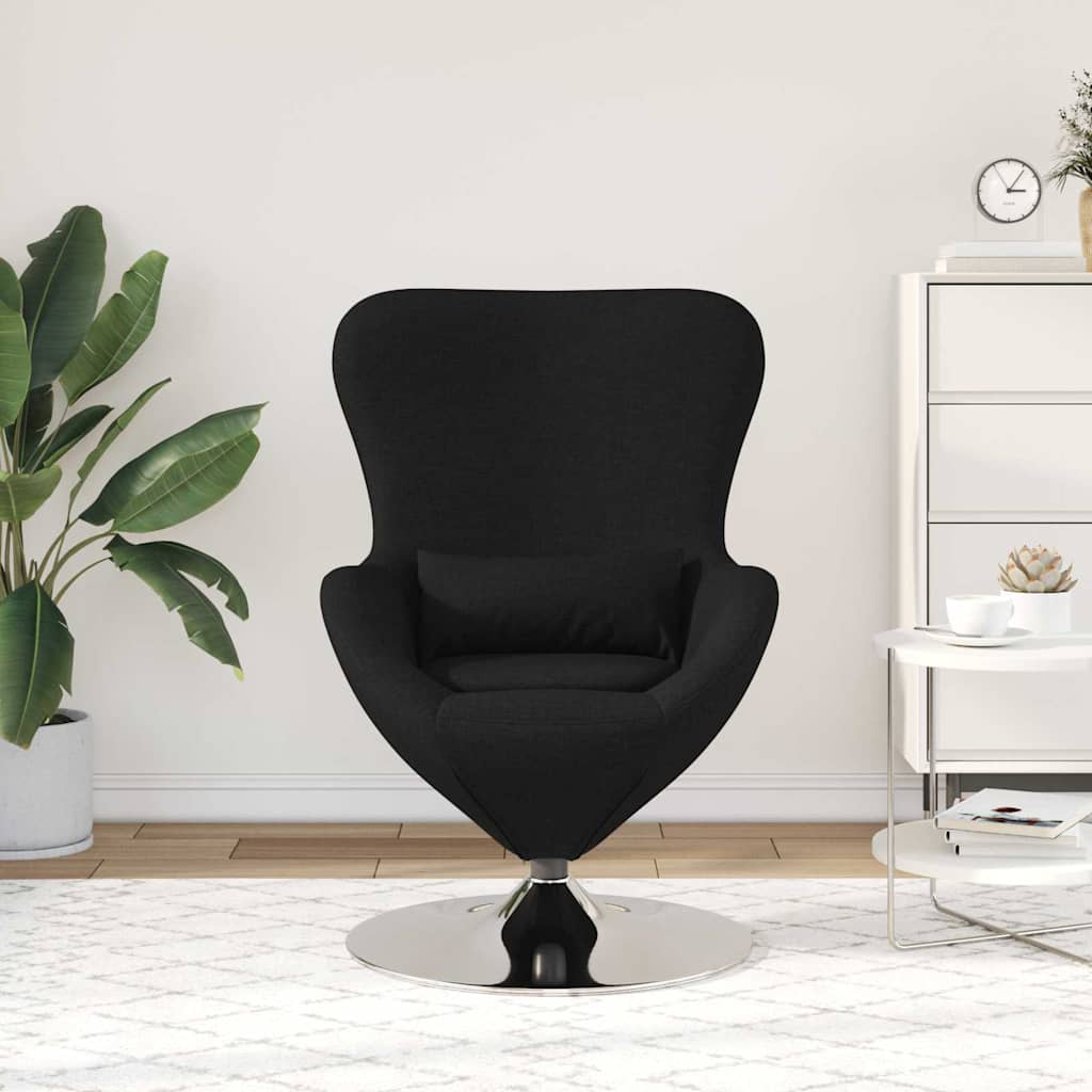 Eiersessel Schwarz 63 x 73 x 90 cm Stoff