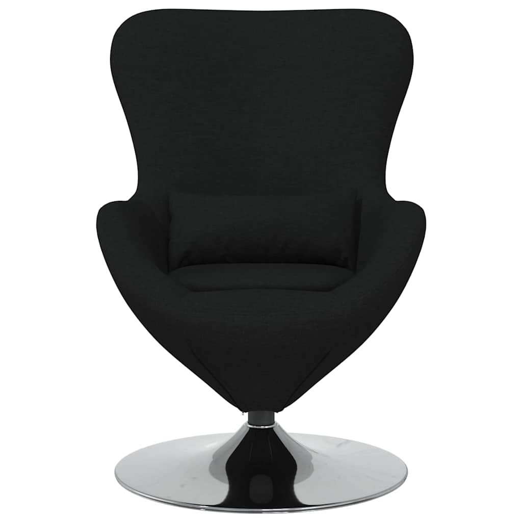 Eiersessel Schwarz 63 x 73 x 90 cm Stoff