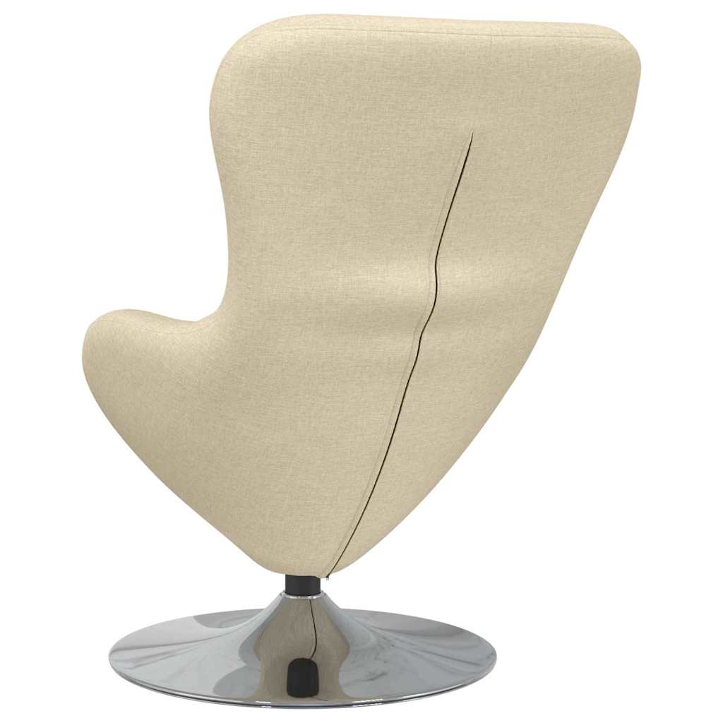 Eiersessel Creme 63 x 73 x 90 cm Stoff