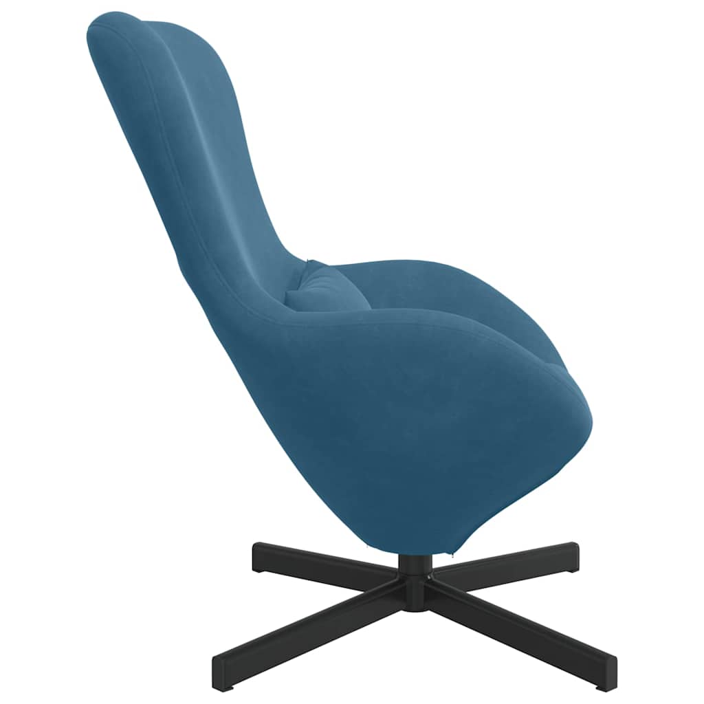 Eiersessel Blau 63 x 73 x 90 cm Samt
