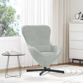Eiersessel Hellgrau 63 x 73 x 90 cm Samt