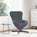 Eiersessel Dunkelgrau 63 x 73 x 90 cm Samt