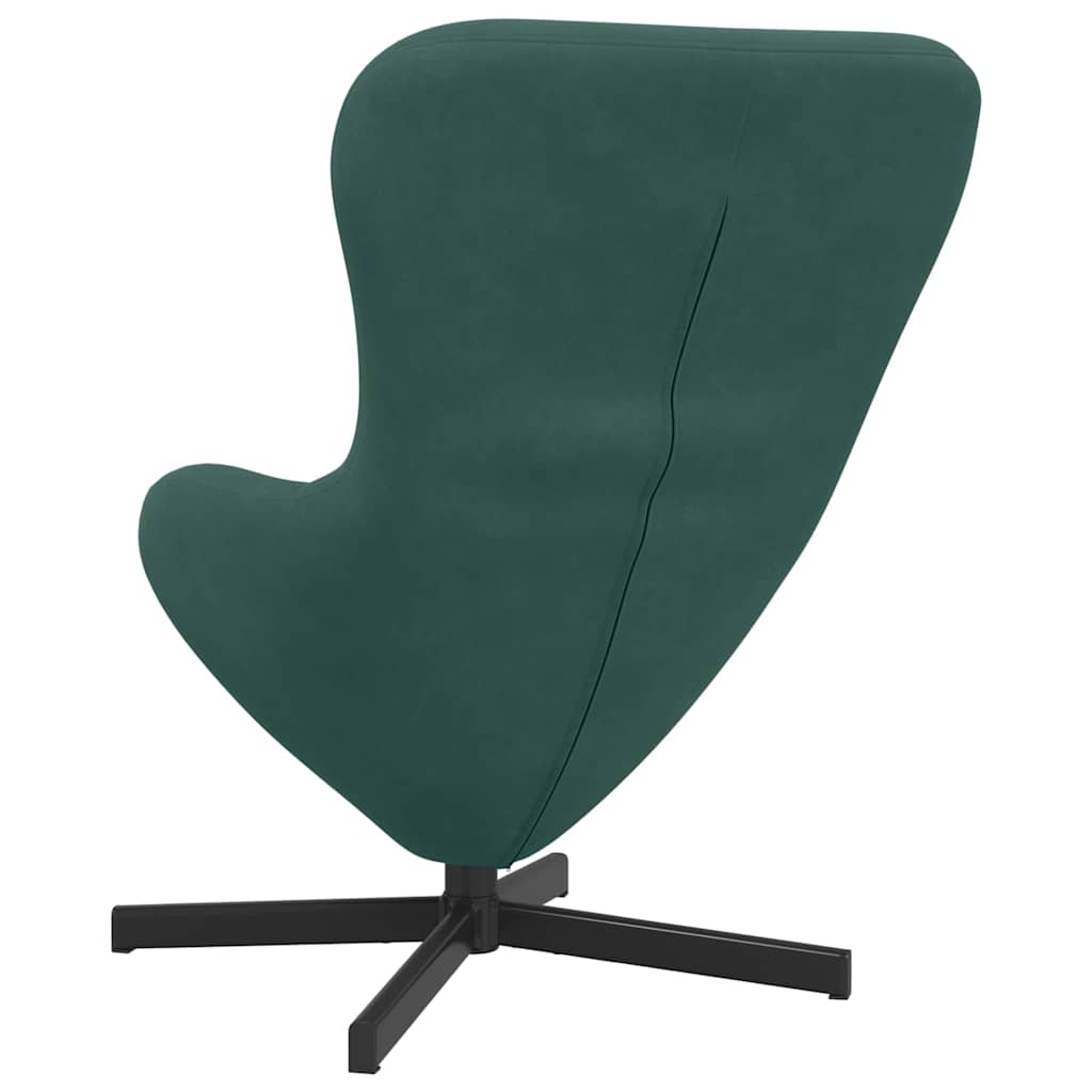 Eiersessel Dunkelgrün 63 x 73 x 90 cm Samt