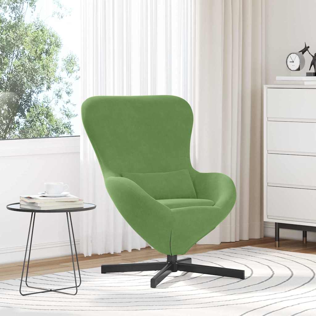 Eiersessel Hellgrün 63 x 73 x 90 cm Samt