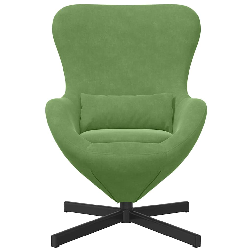 Eiersessel Hellgrün 63 x 73 x 90 cm Samt