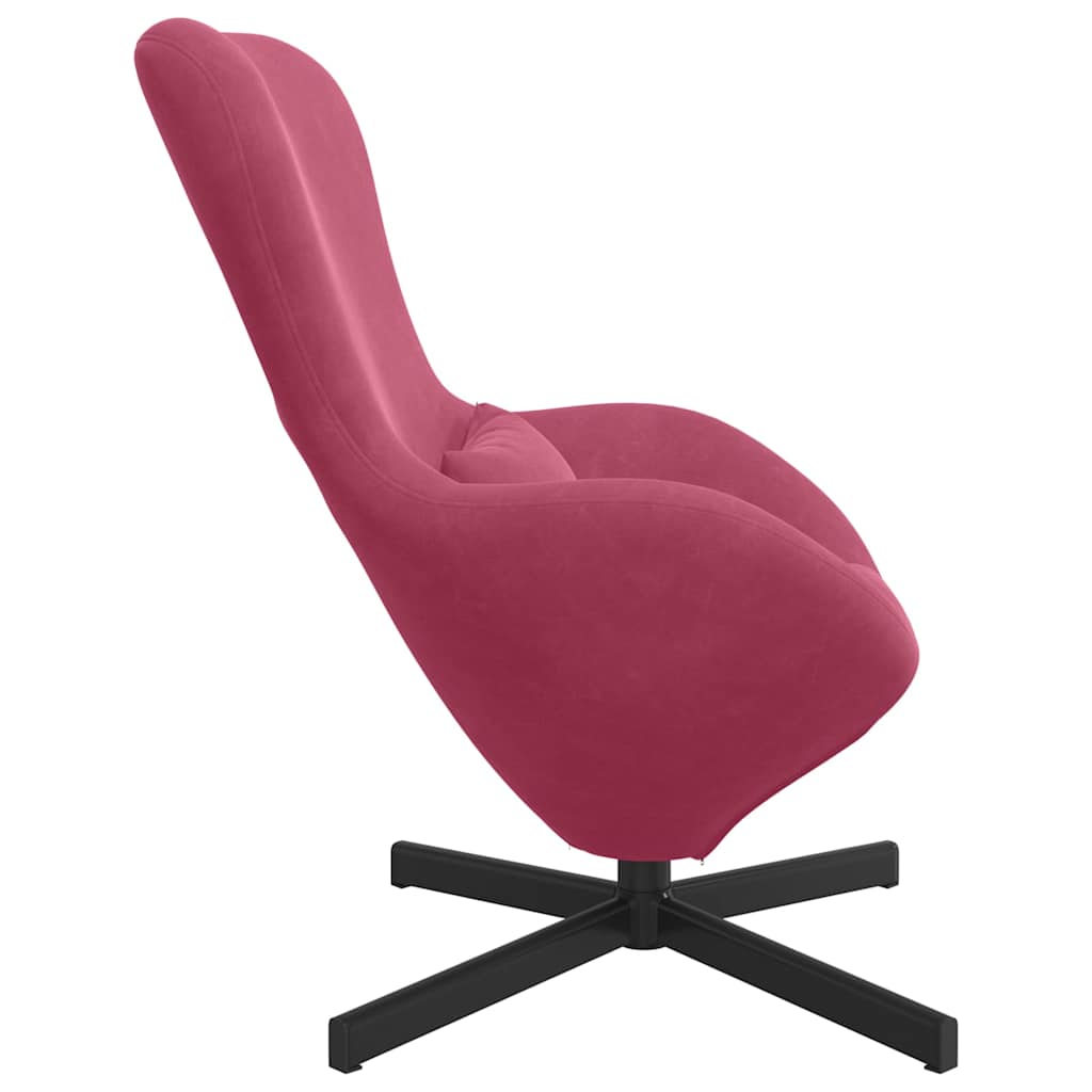 Eiersessel Weinrot 63 x 73 x 90 cm Samt