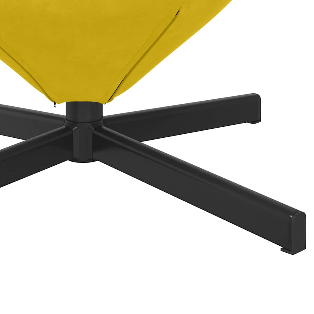 Eiersessel Gelb 63 x 73 x 90 cm Samt