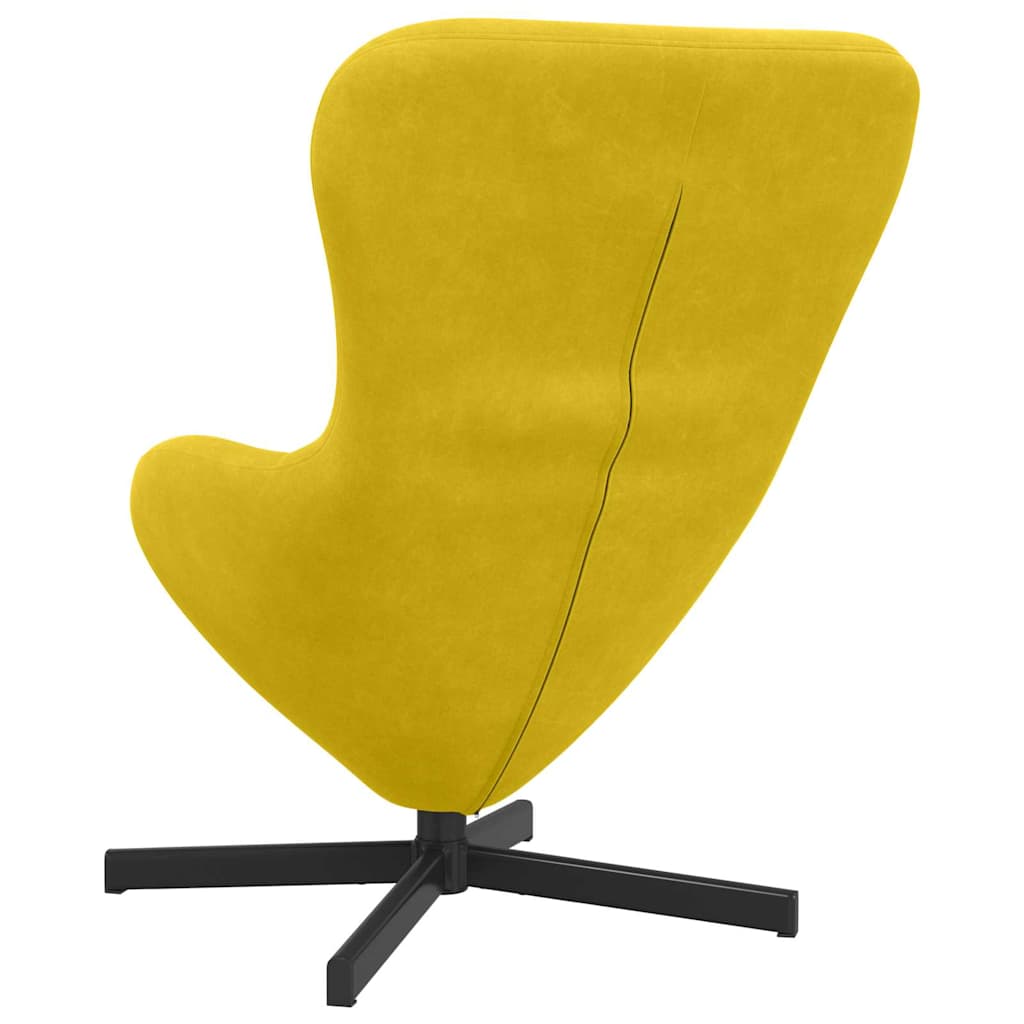 Eiersessel Gelb 63 x 73 x 90 cm Samt