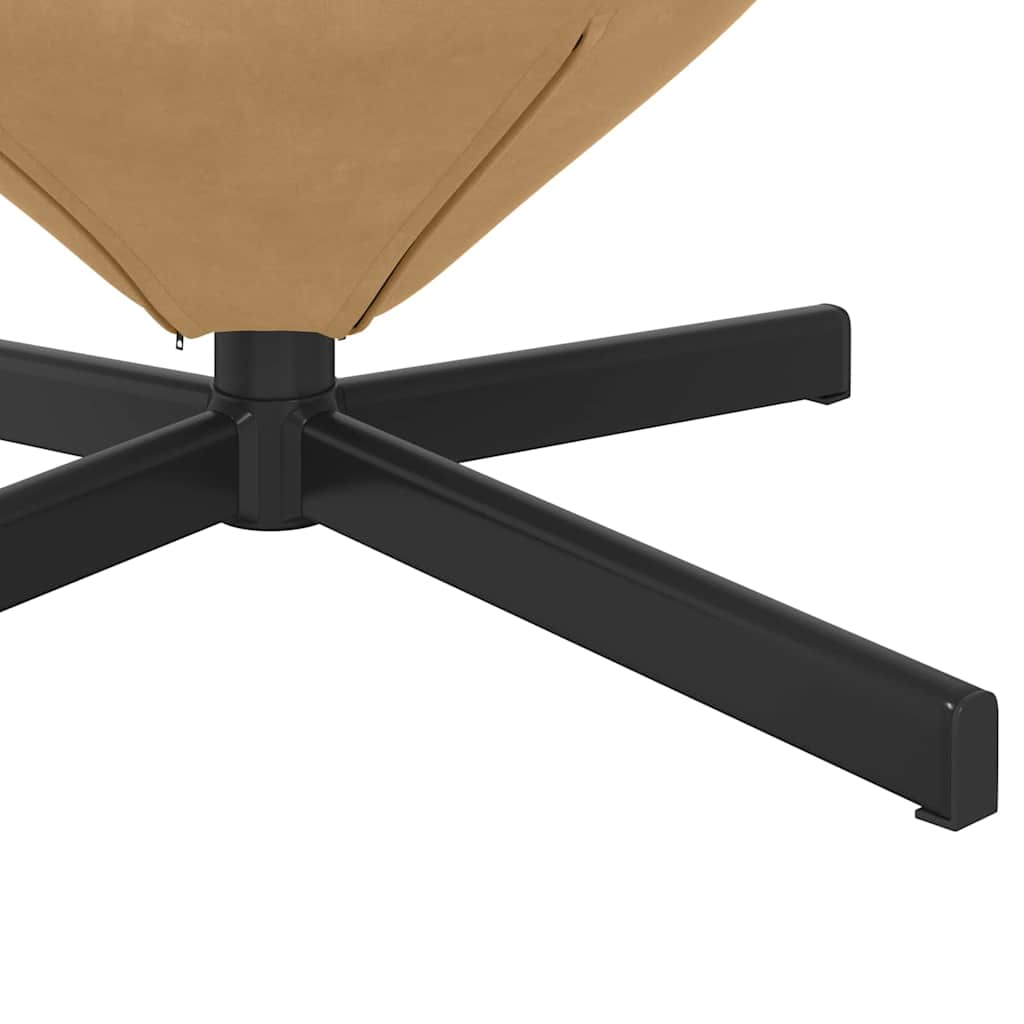 Eiersessel Braun 63 x 73 x 90 cm Samt