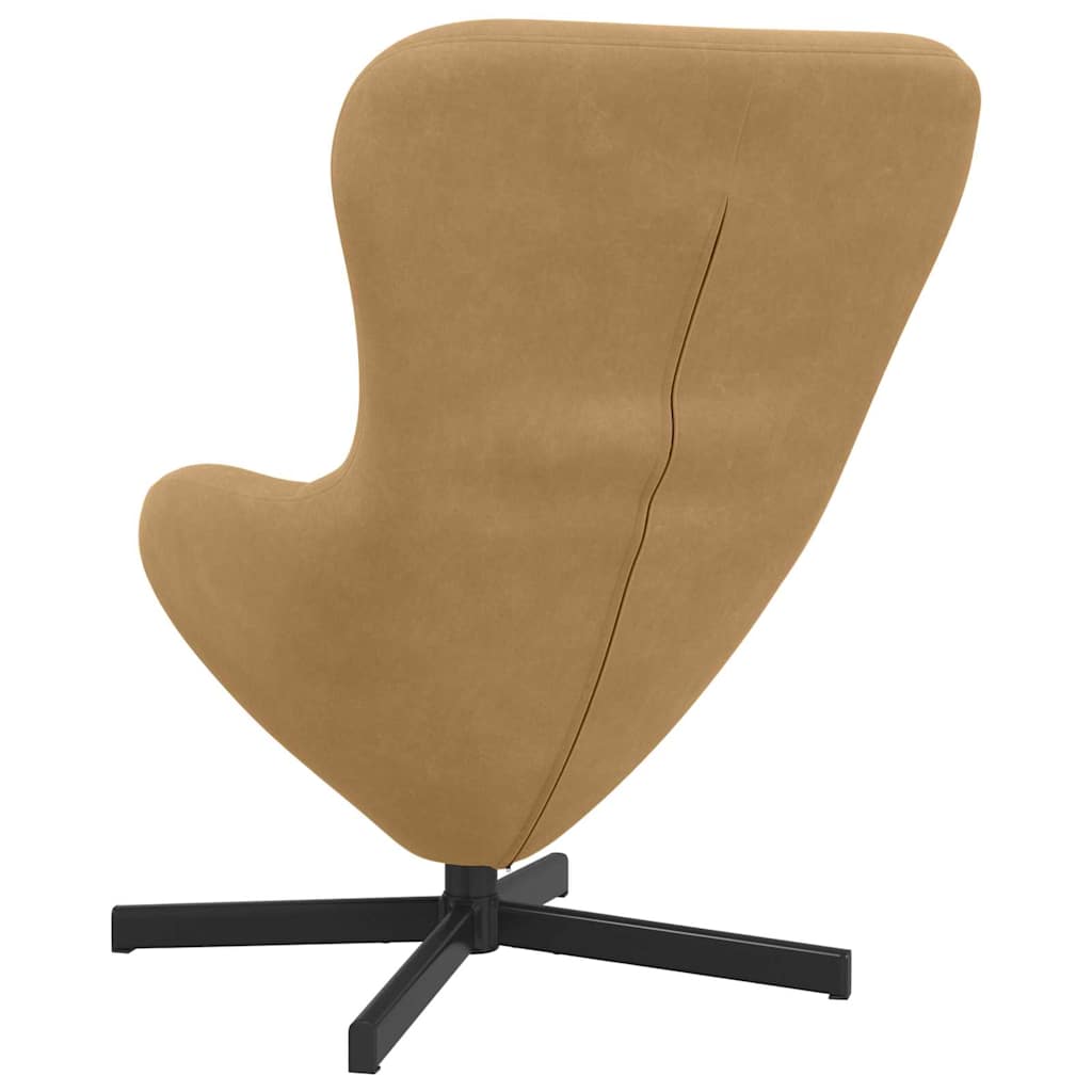 Eiersessel Braun 63 x 73 x 90 cm Samt