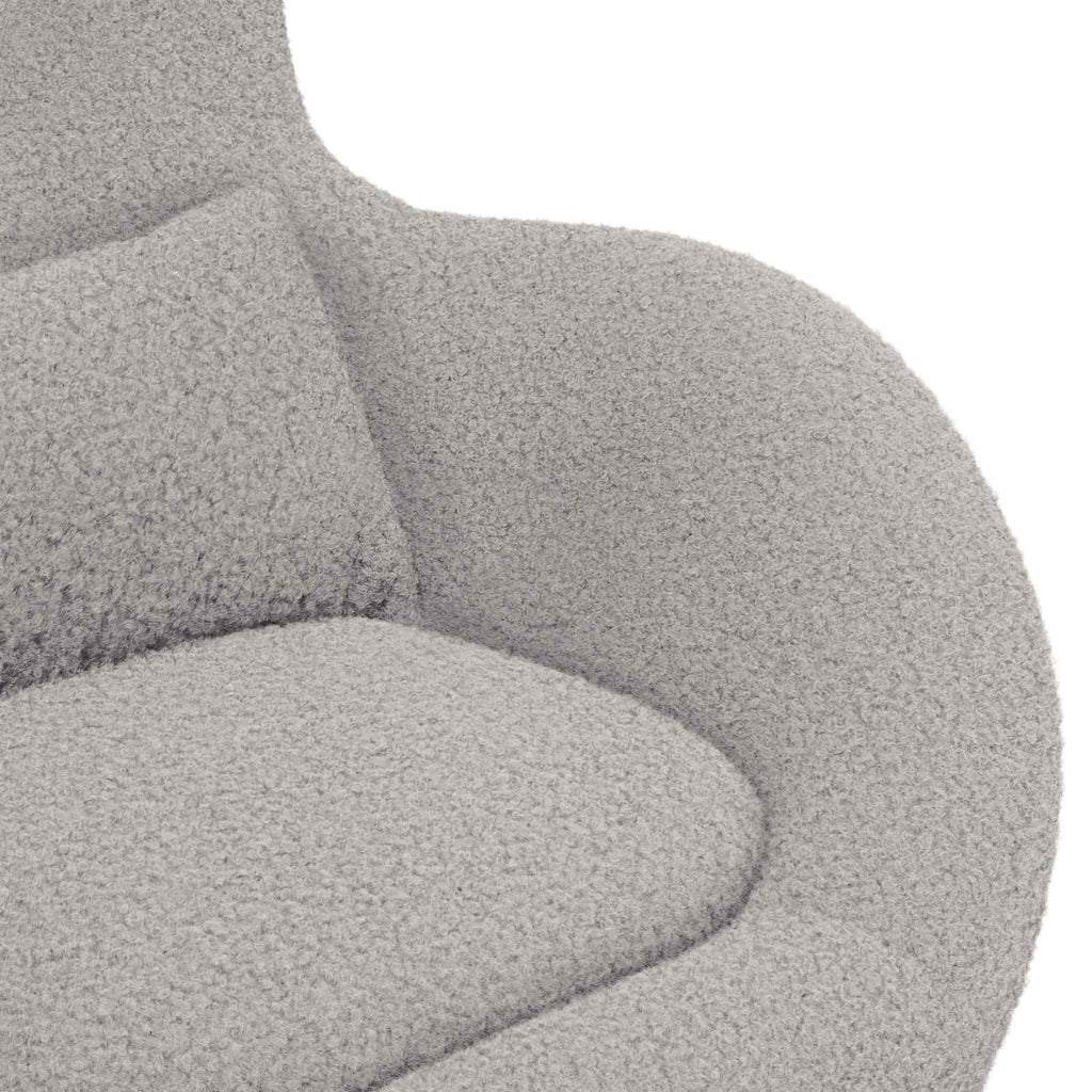 Eiersessel Hellgrau 63 x 73 x 90 cm Stoff