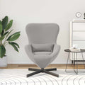 Eiersessel Hellgrau 63 x 73 x 90 cm Stoff