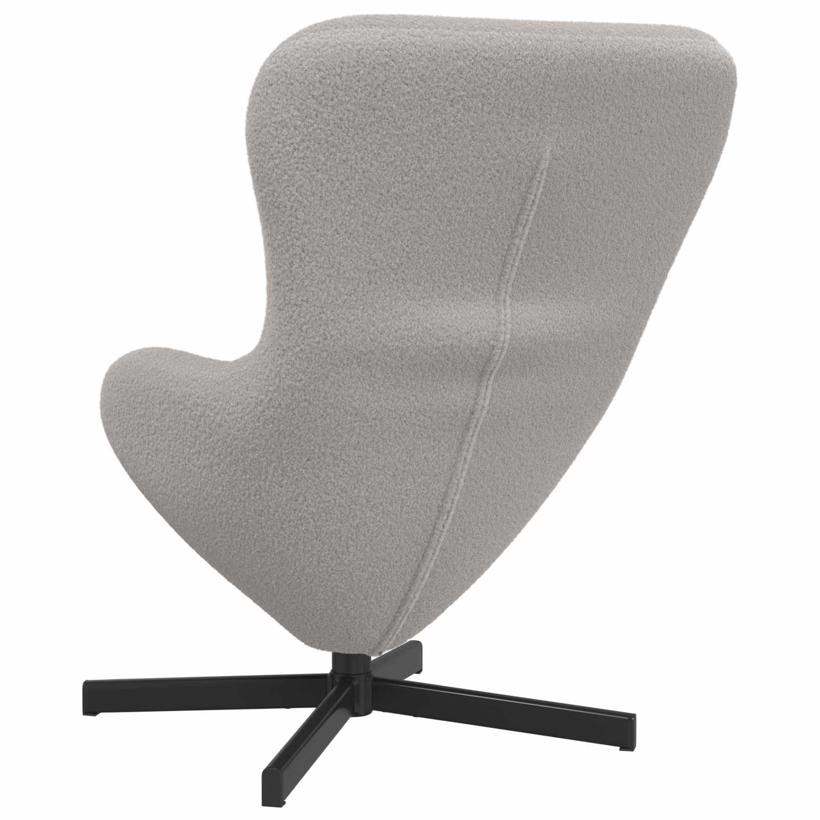 Eiersessel Hellgrau 63 x 73 x 90 cm Stoff