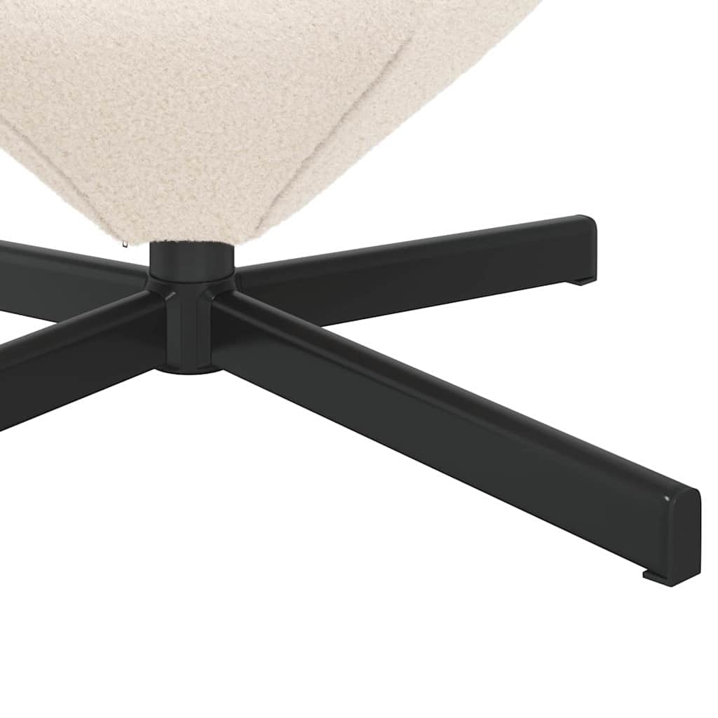 Eiersessel Creme 63 x 73 x 90 cm Stoff