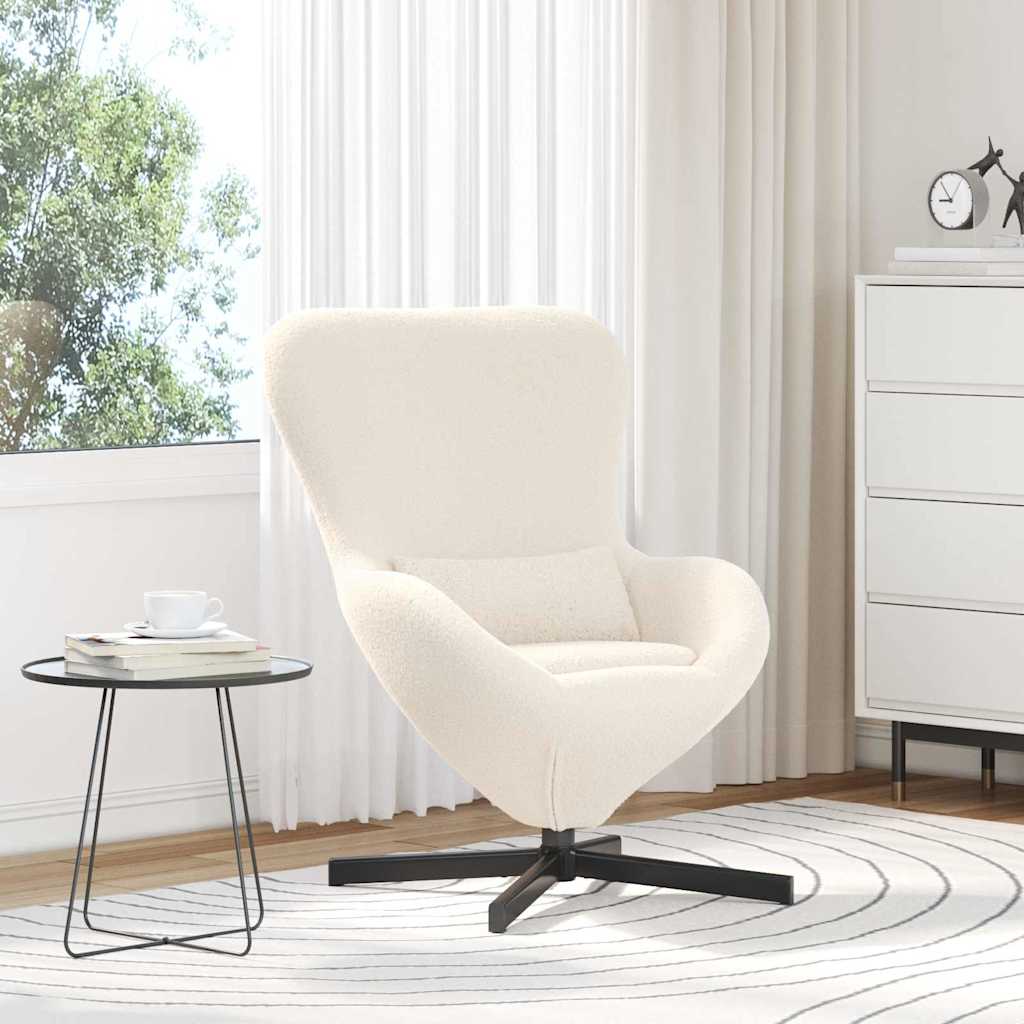 Eiersessel Creme 63 x 73 x 90 cm Stoff