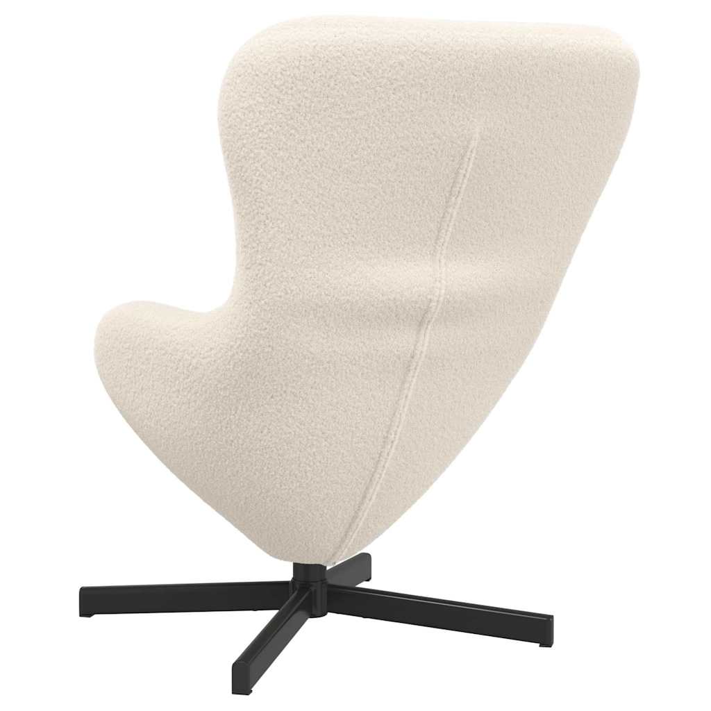 Eiersessel Creme 63 x 73 x 90 cm Stoff