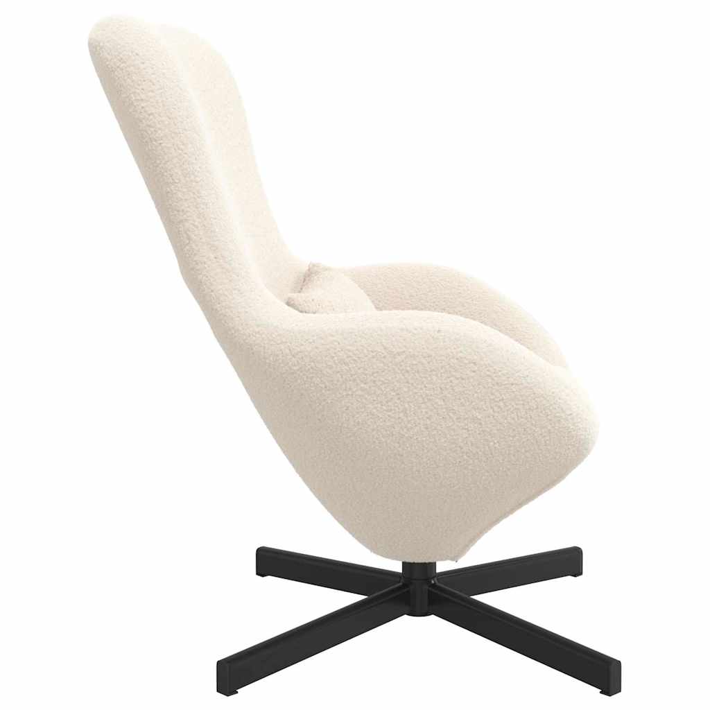 Eiersessel Creme 63 x 73 x 90 cm Stoff
