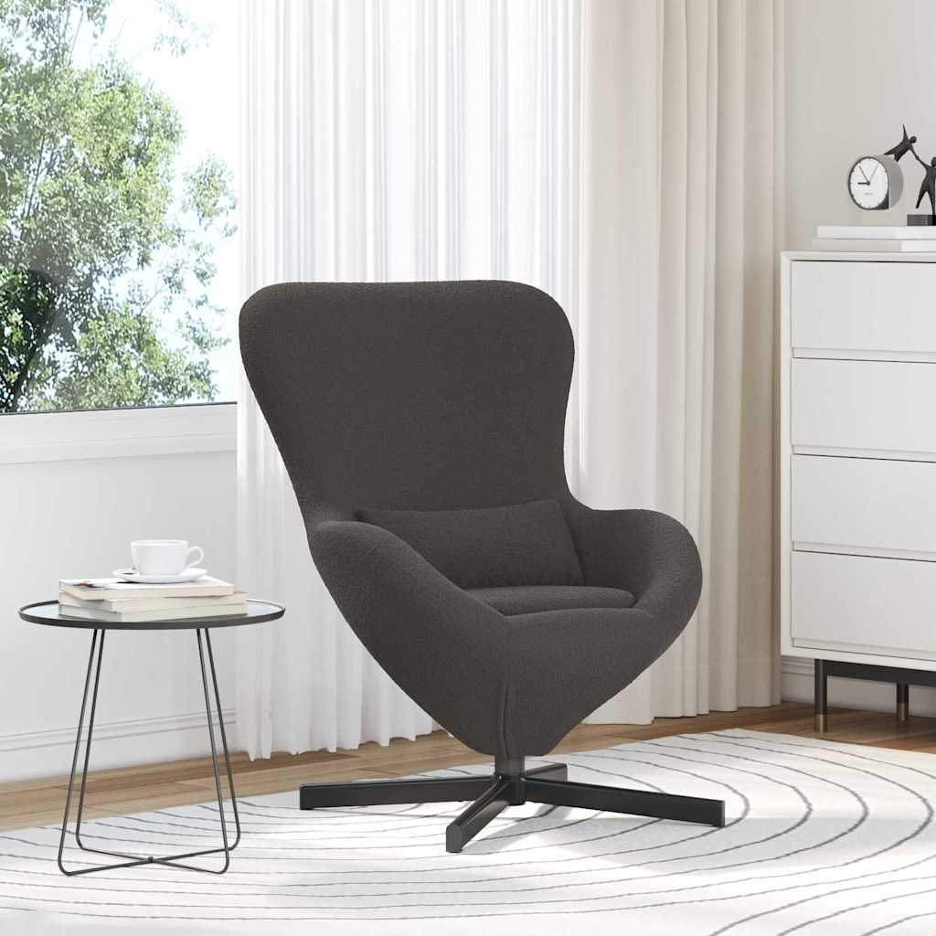 Eiersessel Dunkelgrau 63 x 73 x 90 cm Stoff